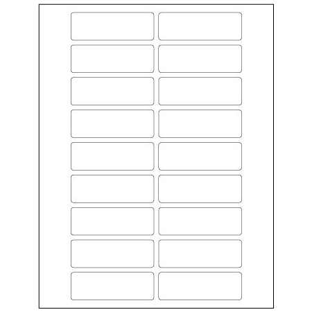 Bsc Preferred 3 x 1'' White Rectangle Laser Labels, 1800PK BUY00023688